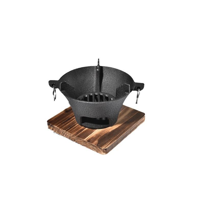 工厂铸铁炭炉烧烤炉取暖碳炉户外火盆围炉煮茶一全套家用室内火炉