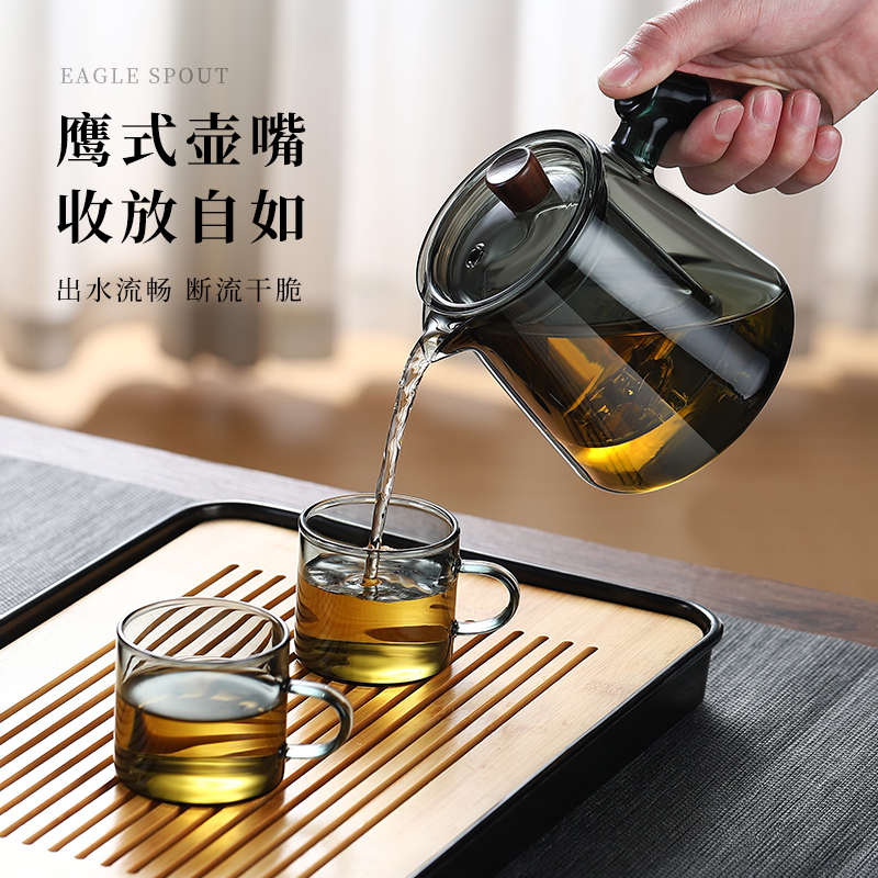 玻璃茶壶泡茶家用轻奢高档泡茶壶新款茶盘客厅办公室喝茶功夫茶具