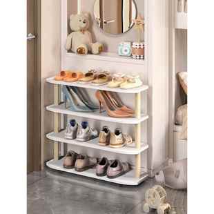 门口窄边鞋架小型迷你20cm鞋柜门后夹缝鞋收纳架窄小鞋子置物架