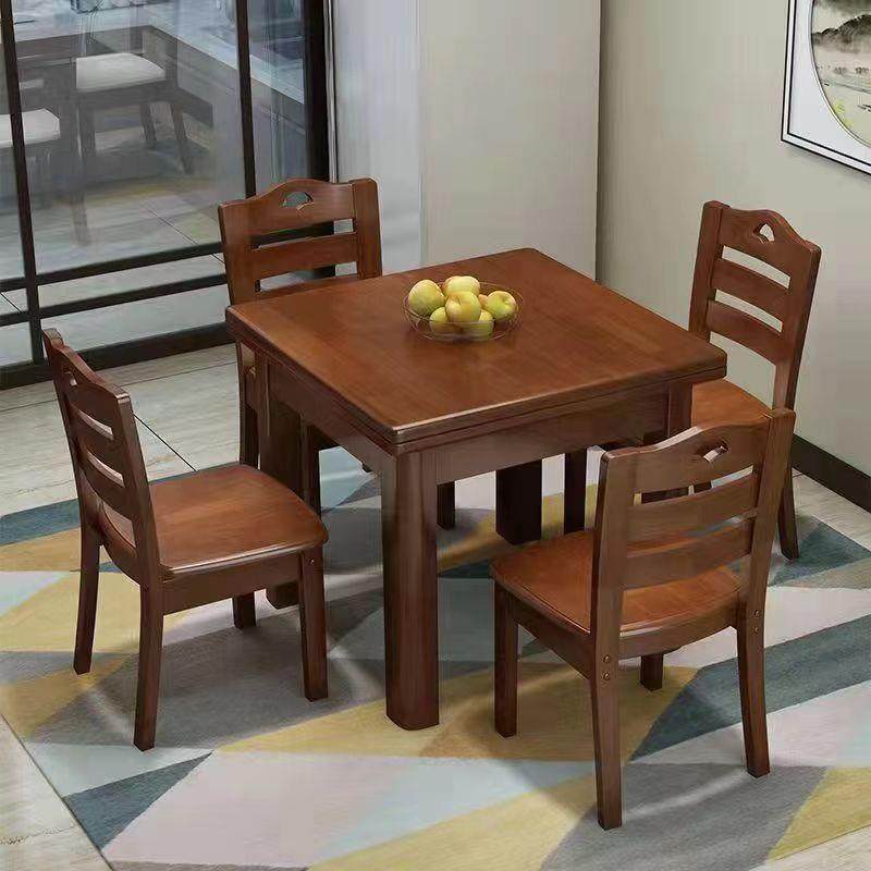 全实木经济餐桌椅组合方桌小户型桌子家用饭桌四方正方形实木餐桌