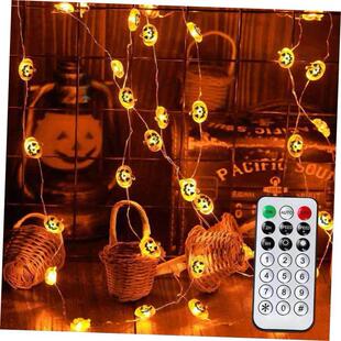 wire copper light string bat Halloween ghost pumpkin