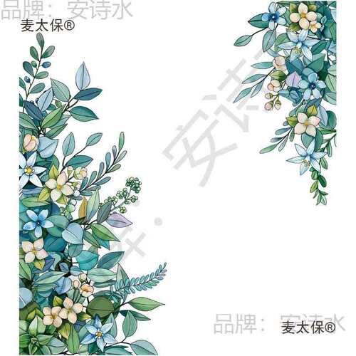 植物墙壁墙角装饰品贴画墙贴纸墙面遮丑补洞客厅走廊房间墙麦太保