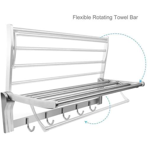 304不锈钢浴室架毛巾架免打孔厕置所用物架卫生间XDJ-8013品子浴