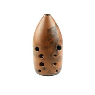 正品 十孔双笔陶埙咪埙熏烧专业腔演奏民族乐低音5筒到 冯器氏正品