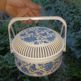 水果鸡蛋粽子杨梅枇杷 可装 精品收纳篮 10个78元 手提竹编竹篮