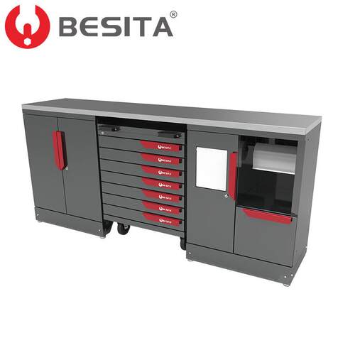 百思泰（BESITA） 多功能工作台方案工作柜带330件工具工具车带工