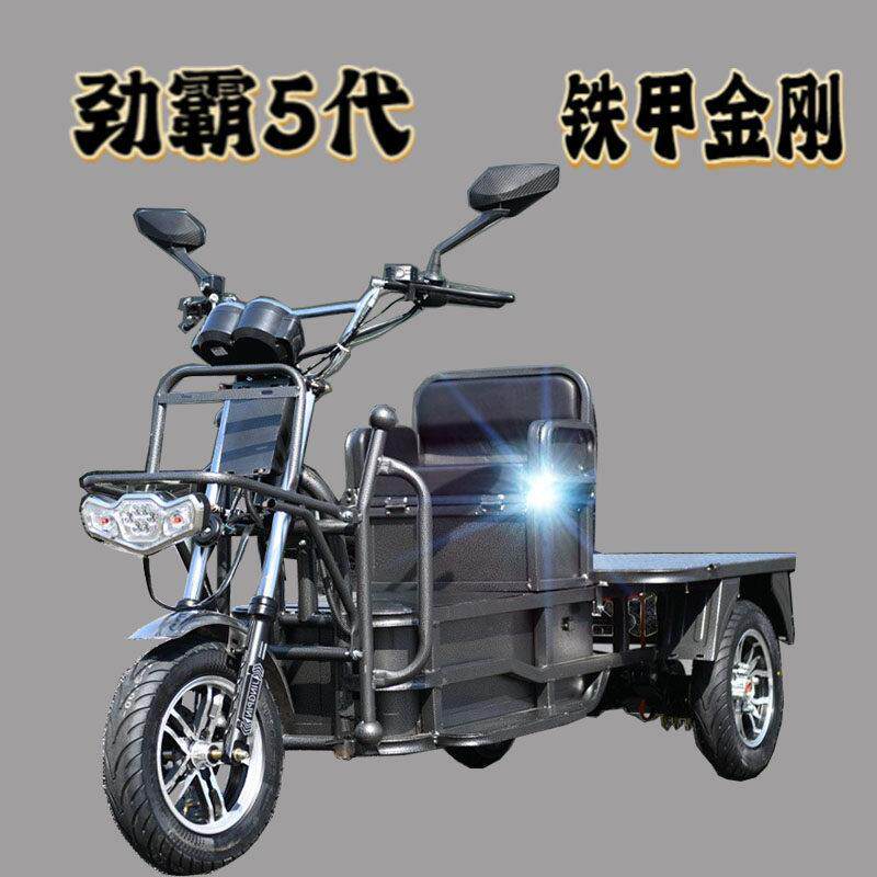 豪林载重王电动路霸三轮车载货拉货电动机车爬坡电动机车车农用三