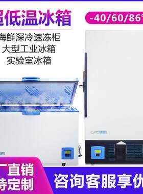 大型工业冰箱海鲜低温深冷速冻柜低温实验冰箱60-86度超低温冰箱