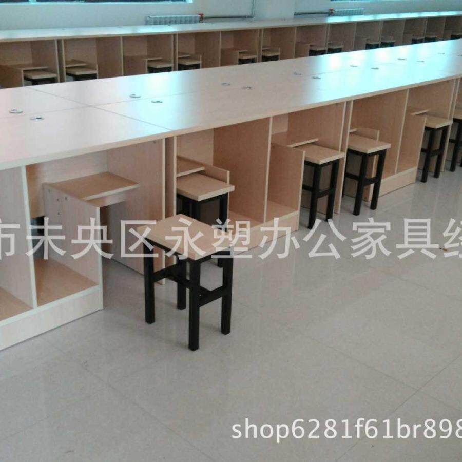 西安厂家直销4人2人办公家具板式电脑职员长条办公桌 简约现在