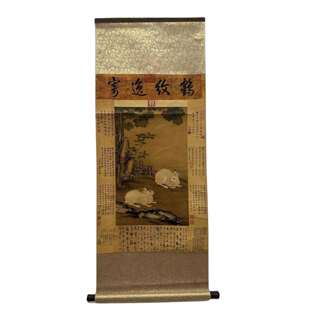 精品三尺中堂画仿古各种名人画高档大气装饰挂画字画卷轴厂家