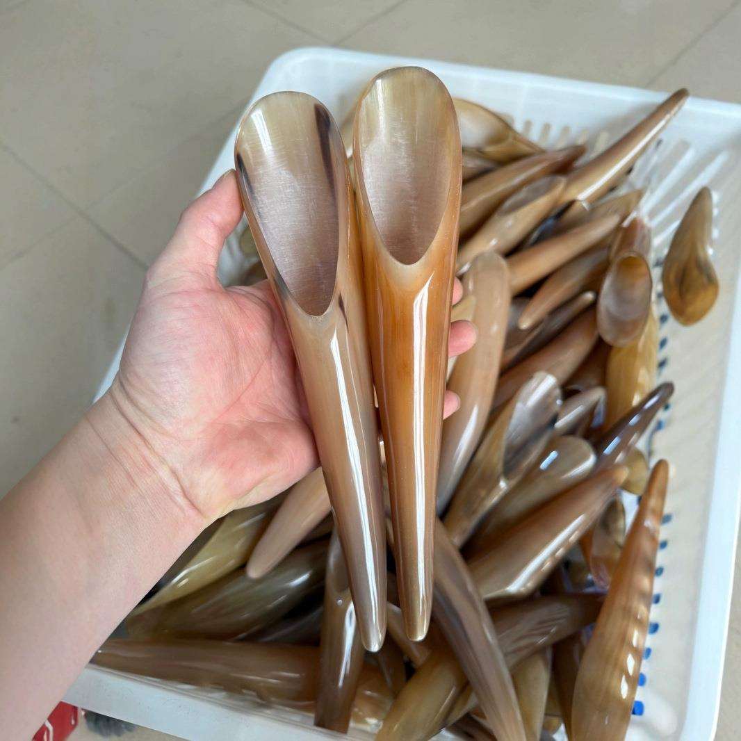 白水牛角刮痧筒大号按摩全身通用经络腿部专用背部开背拨筋