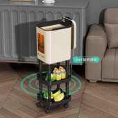 免弯腰高颜值新款 高脚厨房垃圾桶卫生桶家用大容量带轮可移动