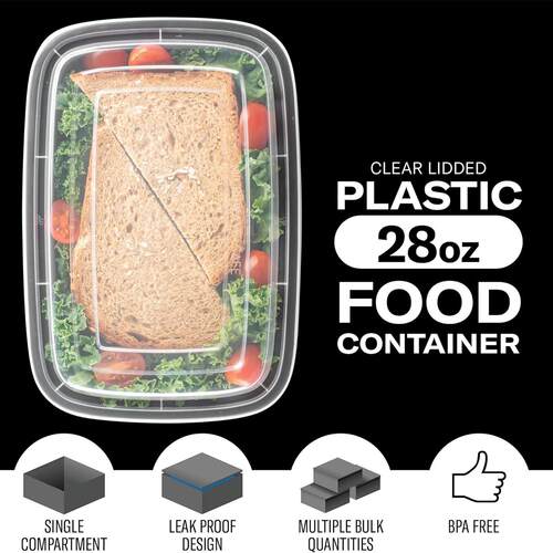 Meal Prep Containers Food Storage Take Out Bento Lunch Box