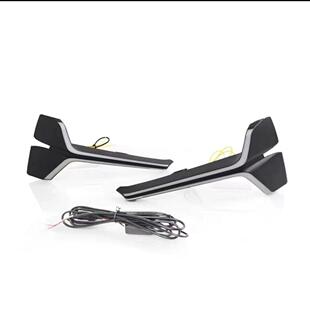 饰 LED前雾灯流光转向日间行车灯前装 适用23款 吉利星瑞日行灯改装