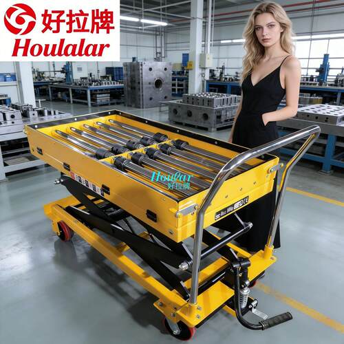 高品质3530kg升1手动350k.3米手带滚筒移动式平台P脚TS50动踩式模