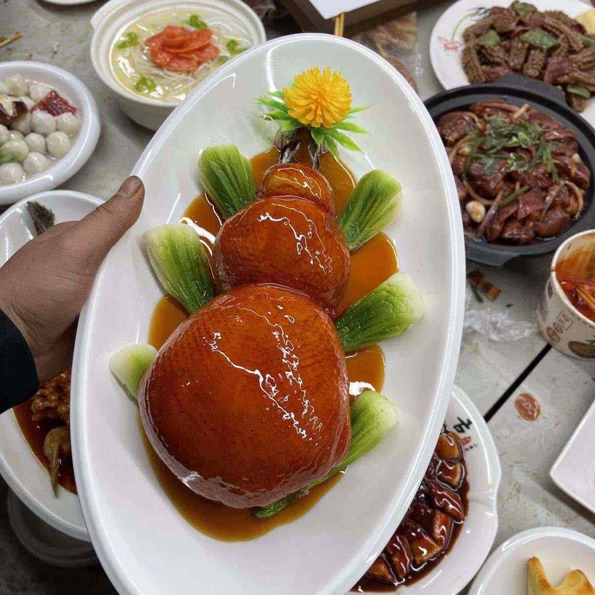 八宝鸭仿真菜食品模型假菜样品道具餐饮酒店点餐模型表演拍摄视频