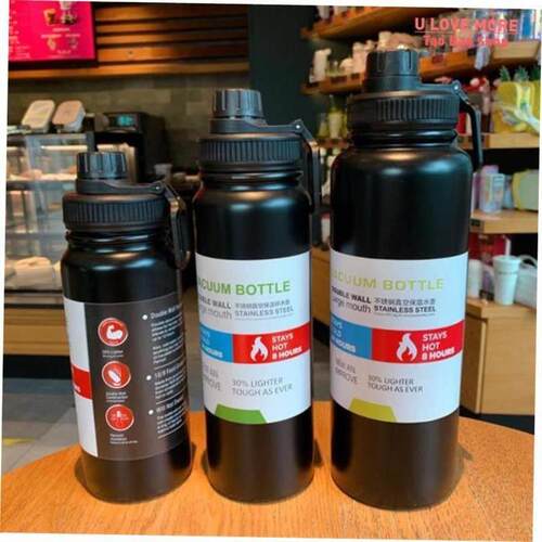 1000ml Water Bottle Keeps Cold Cool and Heat Stainless Steel