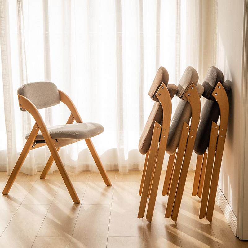 实木餐椅北欧简约靠背家用电脑书桌椅折叠椅凳现代饭厅休闲椅子