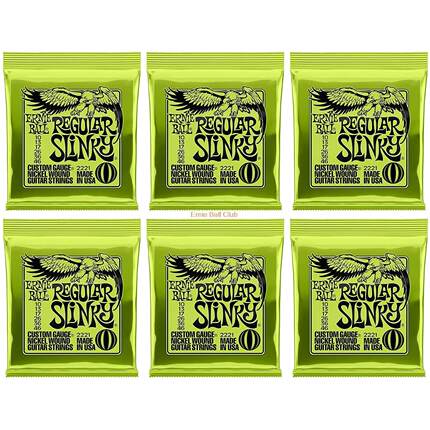 6 Packs/Set Ernie-Ball Nickel Electric Guitar Strings 2215 2