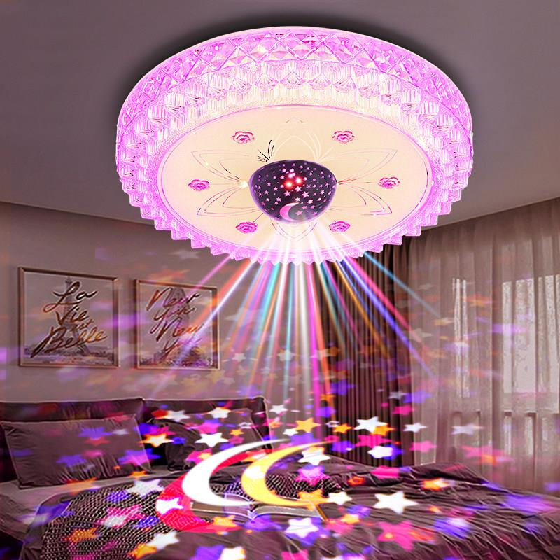 浪漫星空音乐吸顶灯 简约风格LED婚房卧室灯 智能操控灯具