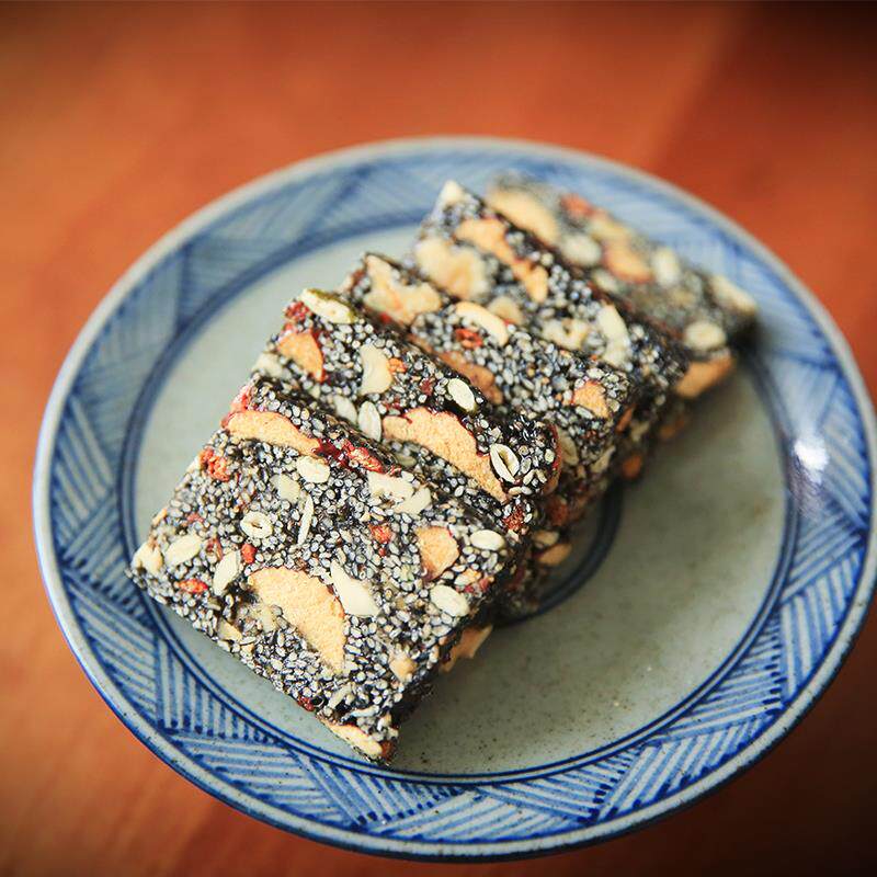 浔隐山 黑芝麻核桃糕 切糕坚果枸杞黑芝麻糕点零食散装500g滋补