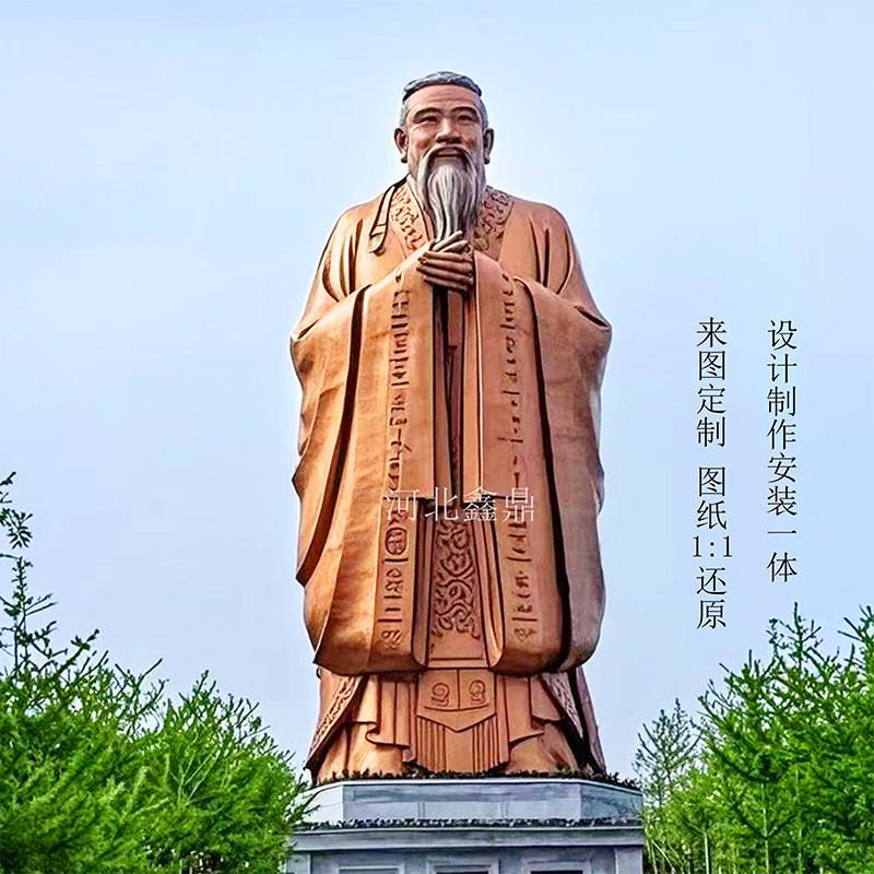 铸铜雕塑定制人物头像动物古代现代孔子李白杜甫名医铜鼎铜缸校园