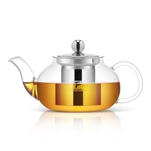 雅风玻璃茶壶过滤泡茶壶家用耐高温茶壶耐热花茶壶红茶茶具