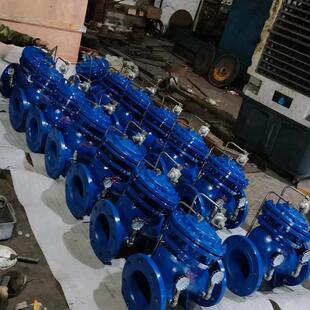 减压稳压阀球墨QT450铸铁法兰连接 可调式 大口径YX741X 10Q隔膜式