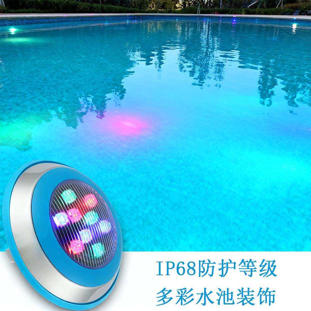 led水底灯不锈钢侧壁灯泳池公园水池装饰灯具IP68户外灯dc12v24v