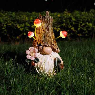 花园太阳能灯创意动物小摆件户外花园庭院草坪装饰ledX20