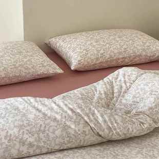 高档超柔天竺棉幼四件套纯裸睡全棉儿园宝宝被套床单三件棉套针织