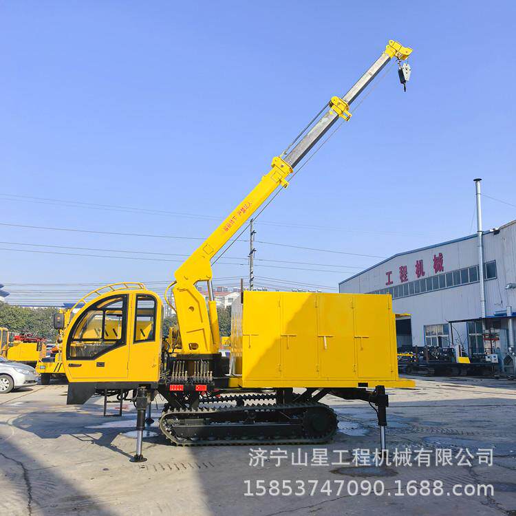 管道工程可吊重发电车履带移动应急供电站隧道施工多用途随车吊机