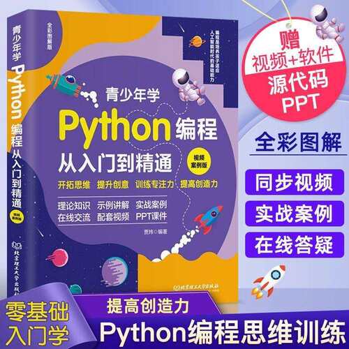 青少年学Python编程从入门到精通：视频案例版