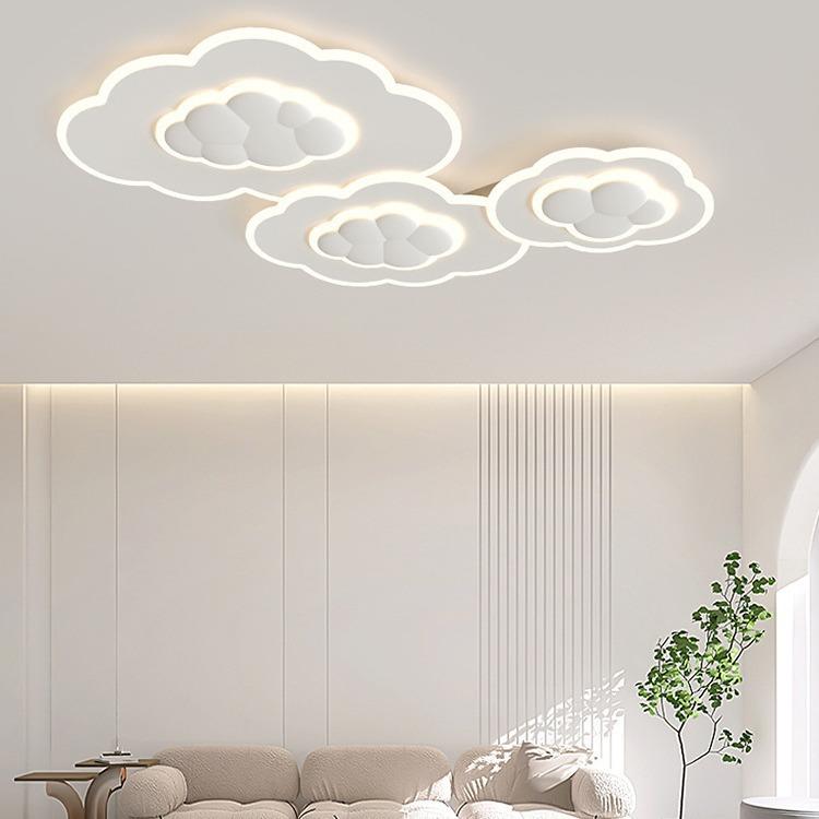 网红厅奶油云朵客灯吸顶灯Lighting现室代简约创意led温馨浪主漫