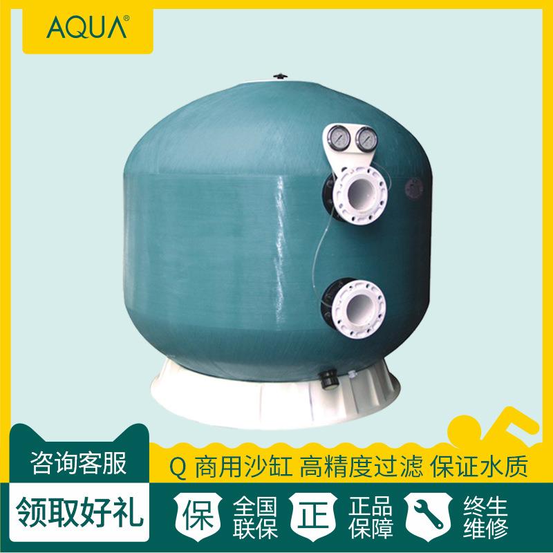商用大流量沙缸过滤器侧式过滤砂缸水处理设备四五组蝶阀