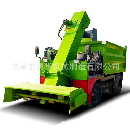 牛羊养殖场清粪车8立方牛粪清理车铲牛屎设备牛粪捡拾清运一体机
