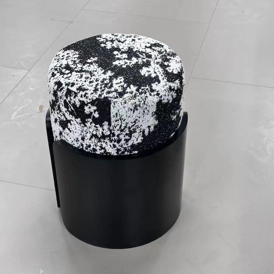 北欧现代办公室小户型家用阳台客厅亚克力悬浮实木超晶石茶台茶桌