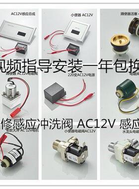 志荣ZILONG蹲便AC12V感应小便器交流电大小便冲洗阀小便斗电磁阀
