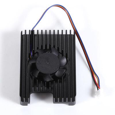 树莓派CM5专用铝合金散热器带风扇一体式4线接口PWM可调速5V 3007