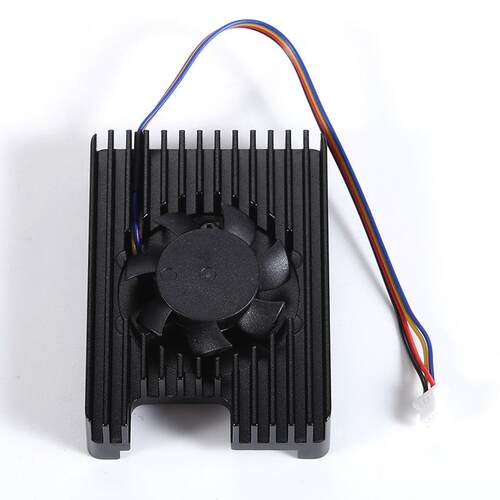 树莓派CM5专用铝合金散热器带风扇一体式4线接口PWM可调速5V 3007