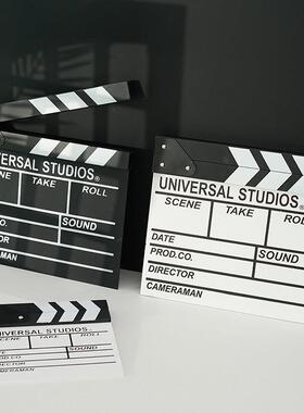 电影打板道具场记板摄影网店拍照创意装饰品摆件拍板导演板木质