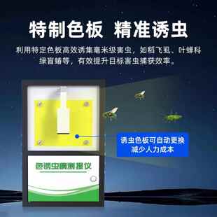 色诱虫情测报仪黄色诱板虫自动识蓝预UGT别分析警农林业病虫害虫