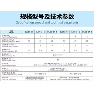 科润佳 SLJ高压多头柱塞润滑泵工厂直销2L 电动黄油润滑泵注油机