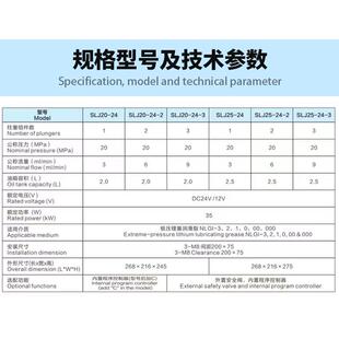 科润佳 电动黄油润滑泵注油机 SLJ高压多头柱塞润滑泵工厂直销2L
