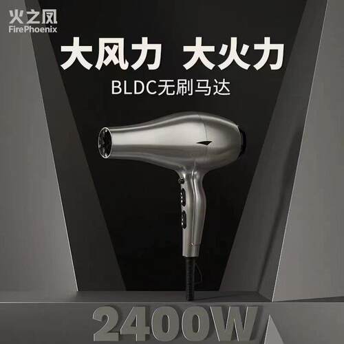 火之凤吹风机6600H大功率速干理发店发廊专用大风造型正品包邮
