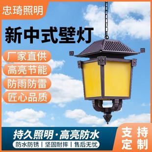 户外吊灯阳台走廊大门屋檐复古天坛吊灯仿云石吊灯中国风禅意宫灯