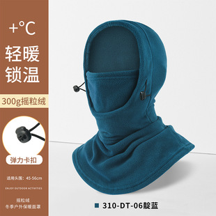 冬季天保暖帽子围巾一体护耳防风骑电瓶车加绒套包头帽套防寒女款