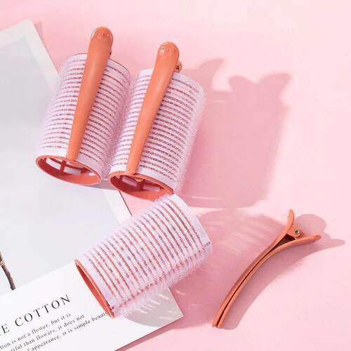 3pcs Self-Grip Hair Rollers Heatless Hair Curlers No Heat Ha