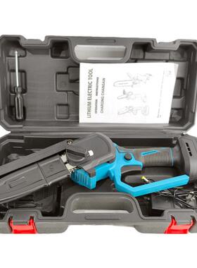 新款数显式油壶充电单手电锯家用手持手提锂电伐木锯外电YNK型链