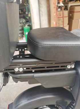 适用新国标电动车改装加长小座垫后坐垫鞍座雅迪爱玛黑色海绵垫子